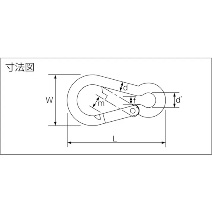 【CAINZ-DASH】トラスコ中山 国産ステンレスカラビナハーケン B型 6X60mm TSKH-6B【別送品】