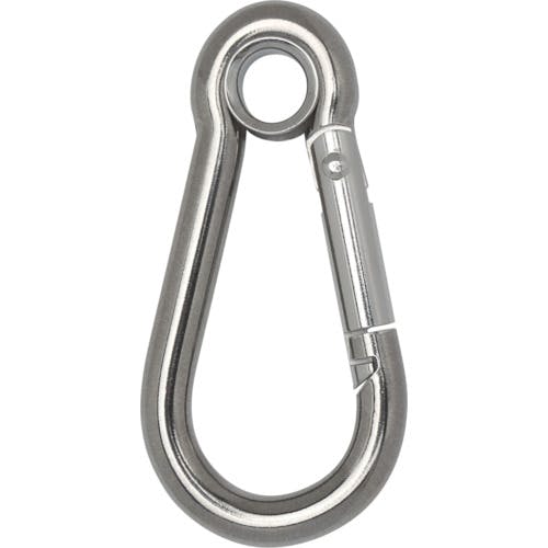 トラスコ中山 国産ステンレスカラビナハーケン A型 12X140mm TSKH-12A フック(荷役金具) トラスコ中山 国産ステンレスカラビナハーケン A型 12X140mm TSKH-12A フック(荷役金具)