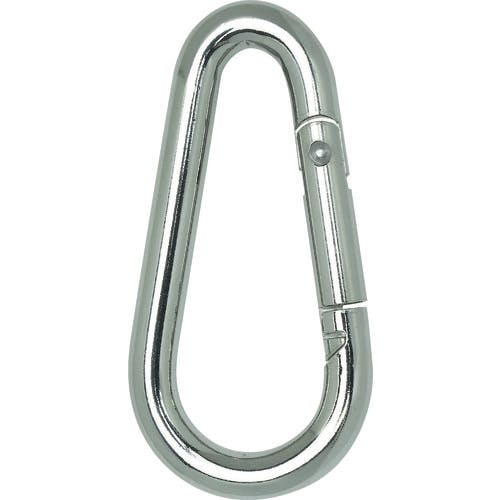 トラスコ中山 国産カラビナハーケン NS型 スチール製 8X80mm TKH-8NS フック(荷役金具) トラスコ中山 国産カラビナハーケン NS型 スチール製 8X80mm TKH-8NS フック(荷役金具)