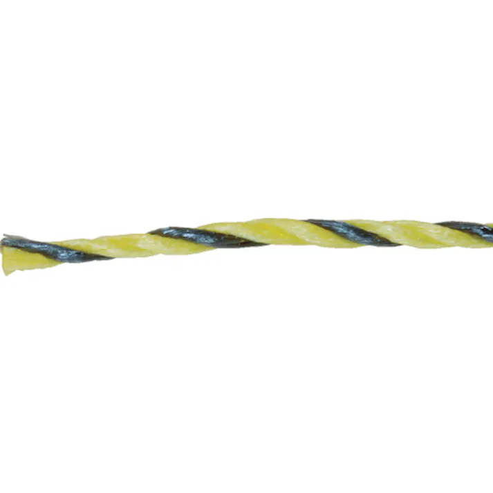 【CAINZ-DASH】トラスコ中山 PPロープ 幅6mmX長さ200m 黄黒 PP-6200YB【別送品】