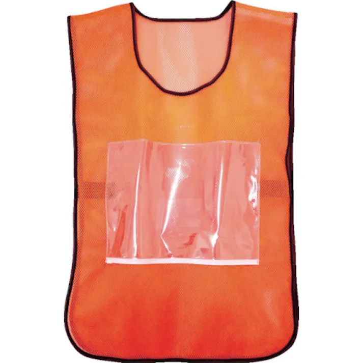 【CAINZ-DASH】トラスコ中山 差し込みポケット付き安全ベスト オレンジ TSB-OR【別送品】