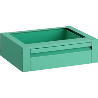 【CAINZ-DASH】トラスコ中山 ツールワゴン ラビットワゴン用引出1段 400X350 ヤンググリーン RBW-43V YG【別送品】