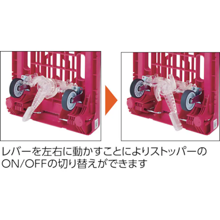 【CAINZ-DASH】トラスコ中山 こまわりくん weego兼用G車輪用樹脂ストッパー KW-GJS【別送品】