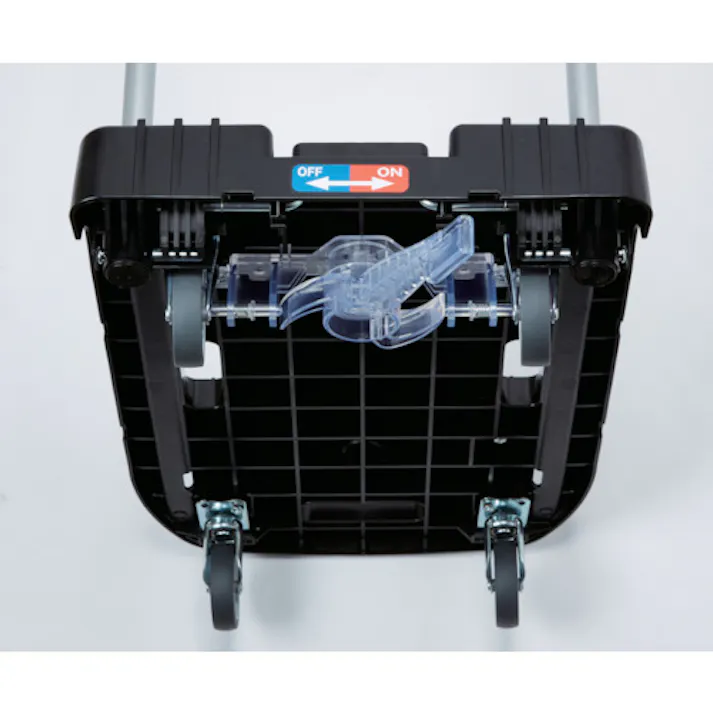 【CAINZ-DASH】トラスコ中山 樹脂台車 こまわり君 省音G車輪 600X390 ピンク 樹脂ストッパー付 MP-6039N2-P-JS【別送品】