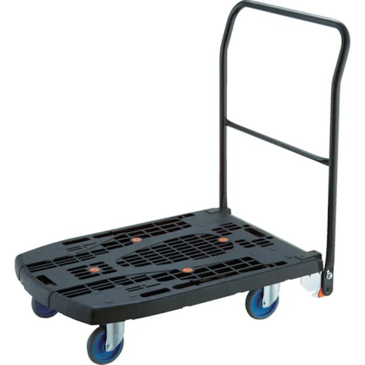 【CAINZ-DASH】トラスコ中山 樹脂台車 カルティオビッグフラット 回転 900X600 青 MPK906-F2-B【別送品】