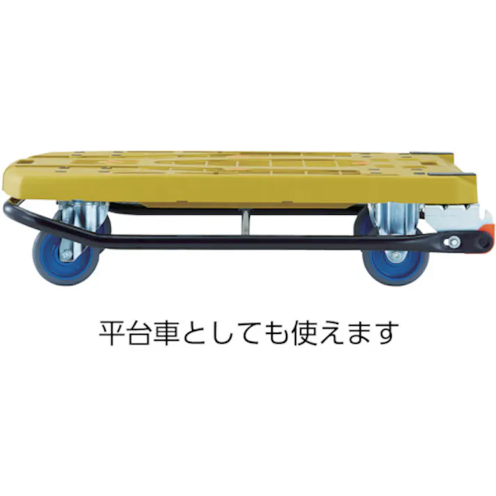 【CAINZ-DASH】トラスコ中山 樹脂台車 カルティオビッグフラット 回転 900X600 4輪自在 青 MPK906-F2-JB【別送品】