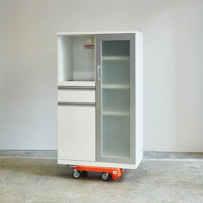 【CAINZ-DASH】トラスコ中山 樹脂台車 カルティオミニ weego ブラック WP-2G-BK【別送品】