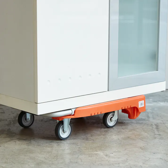 【CAINZ-DASH】トラスコ中山 樹脂台車 カルティオミニ weego ブラック WP-2G-BK【別送品】