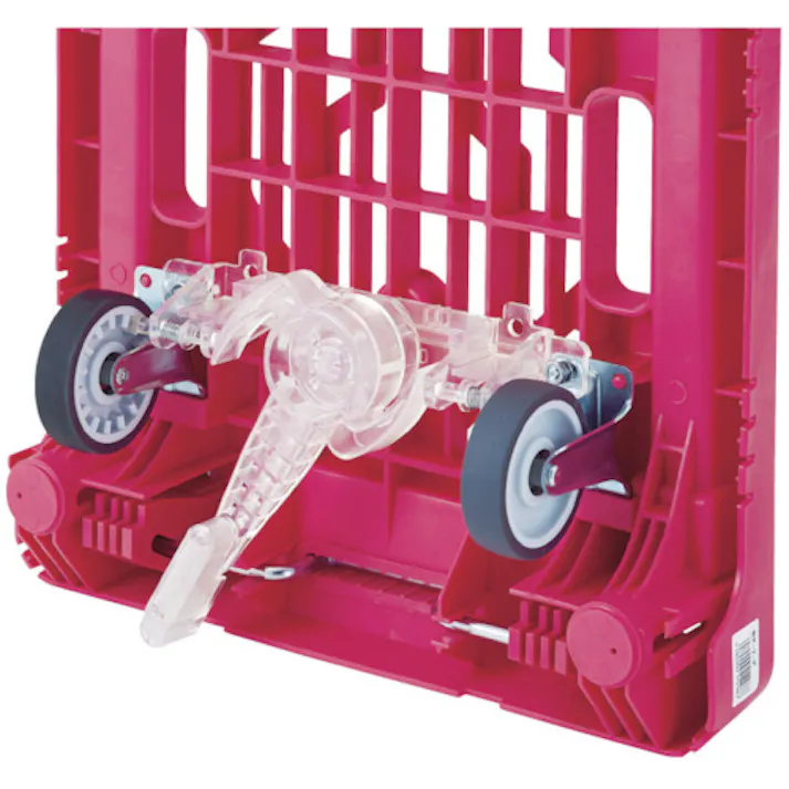 【CAINZ-DASH】トラスコ中山 樹脂台車 カルティオミニ weego 省音G車輪 ブラック ストッパー付 WP-2G-BK-JS【別送品】