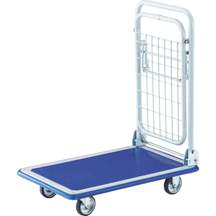 【CAINZ-DASH】トラスコ中山 プレス製台車 ドンキーカート 折りたたみ式簡易2段 740×480 1014N【別送品】