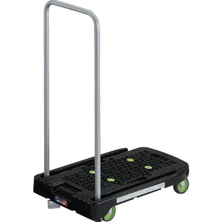 【CAINZ-DASH】トラスコ中山 樹脂台車 アクロキャリー 600X390 ブラック ストッパー付 AC-1-BK-S【別送品】