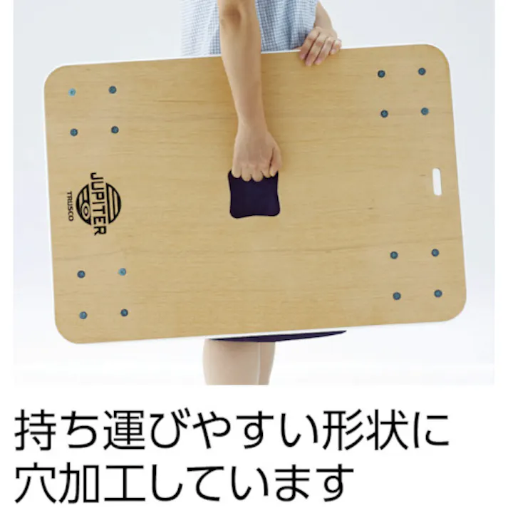 【CAINZ-DASH】トラスコ中山 木製平台車 ジュピター 900X600 φ100 300kg JUP-900-300【別送品】