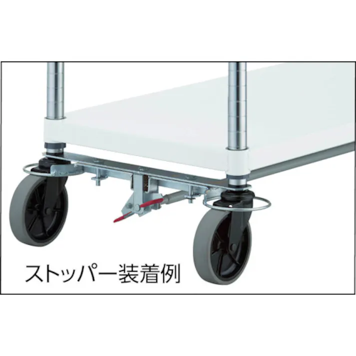 【CAINZ-DASH】トラスコ中山 フェニックスワゴン用4輪ストッパー 900X600用 PEW-9060-4S【別送品】