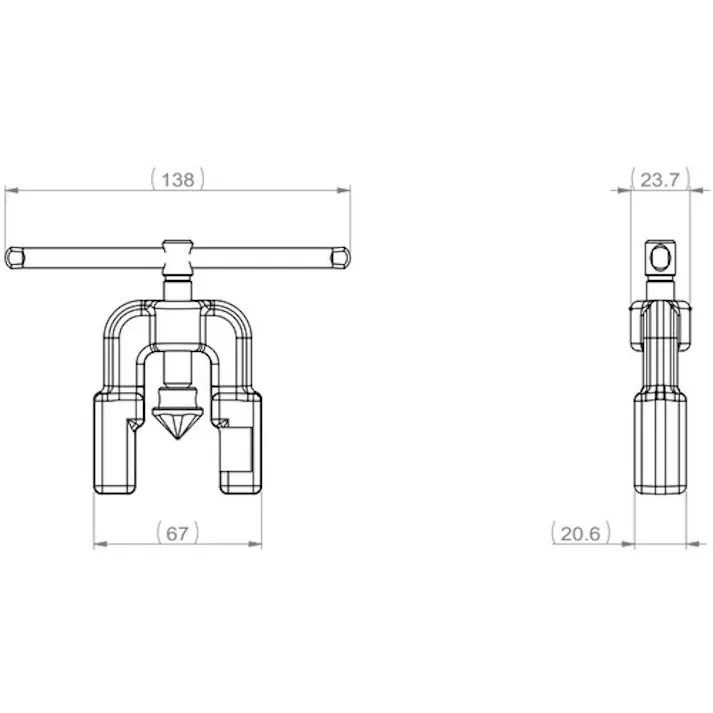 【CAINZ-DASH】トラスコ中山 45°インチサイズ フレア&カッターセット GFS-W【別送品】