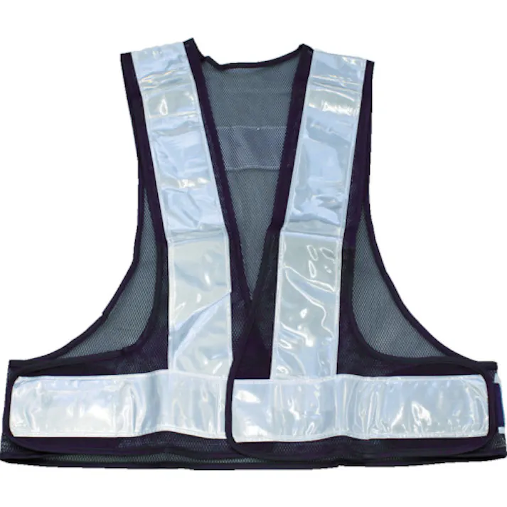 【CAINZ-DASH】トラスコ中山 70mm幅反射材付安全ベスト 紺/シルバー反射 TAB70-KS【別送品】