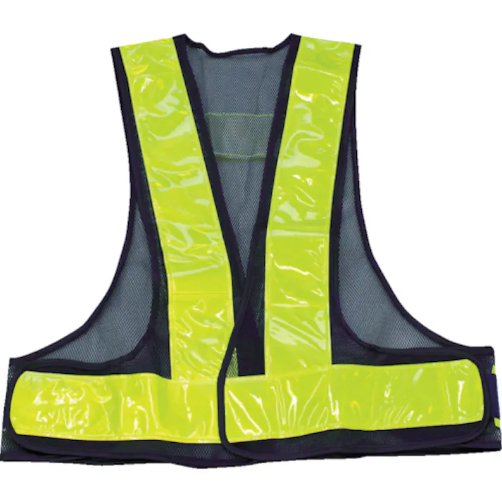【CAINZ-DASH】トラスコ中山 70mm幅反射材付安全ベスト 紺/蛍光イエロー反射 TAB70-KY【別送品】