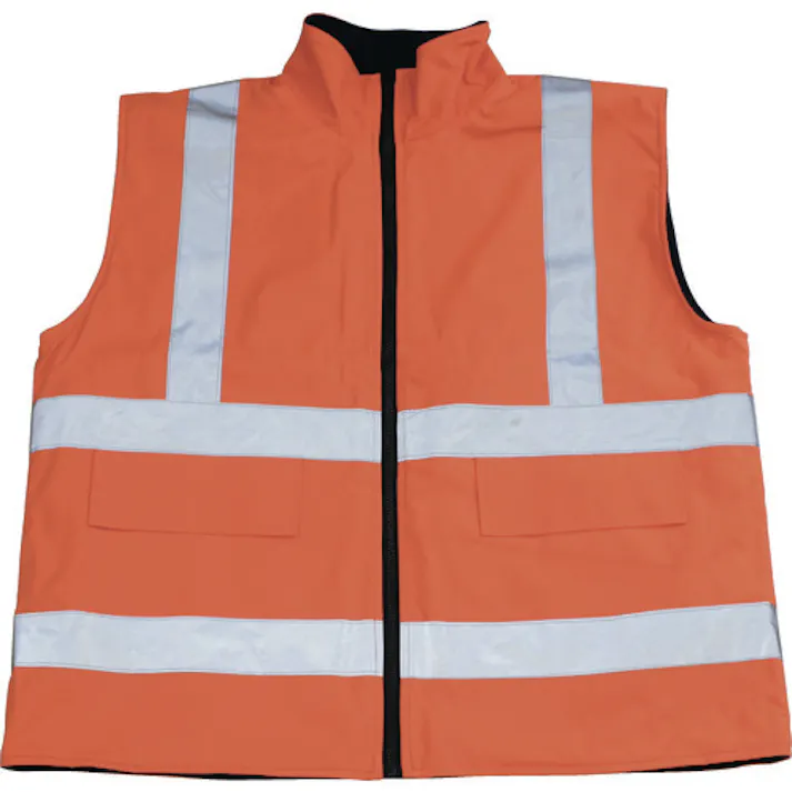 【CAINZ-DASH】トラスコ中山 フリース付安全ベスト XL オレンジ TFAB-OR-XL【別送品】