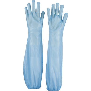 【CAINZ-DASH】トラスコ中山 使い捨てポリエチレンロング手袋　ブルー　　（３０枚入） TPL-60-B【別送品】