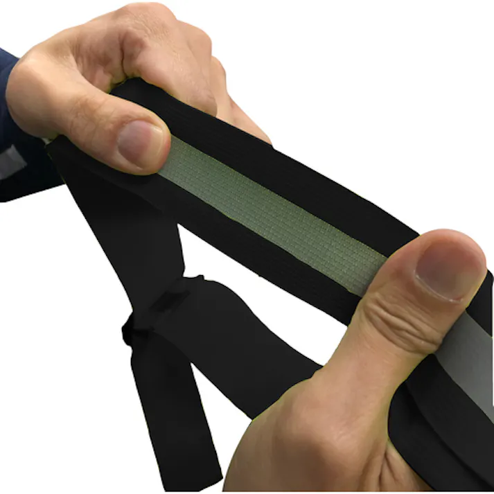 【CAINZ-DASH】トラスコ中山 伸縮安全ベスト ブラック TGV40-BK【別送品】