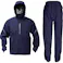 【CAINZ-DASH】トラスコ中山 ベンチレーション(通気口)付レインスーツ ネイビー L TRW360-55-L【別送品】