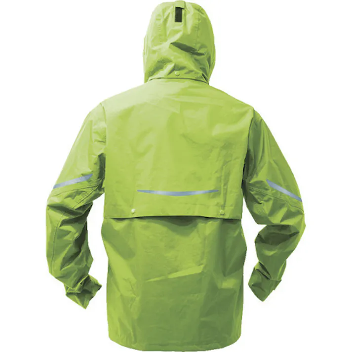 【CAINZ-DASH】トラスコ中山 ベンチレーション(通気口)付レインスーツ ライム L TRW360-84-L【別送品】