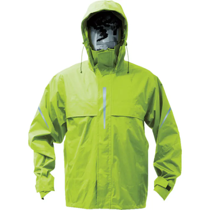 【CAINZ-DASH】トラスコ中山 ベンチレーション(通気口)付レインスーツ ライム LL TRW360-84-LL【別送品】