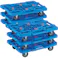 【CAINZ-DASH】トラスコ中山 樹脂製平台車 ルートバンメッシュタイプ 515X385 青 MPK-500-B【別送品】