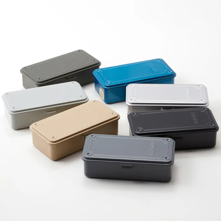 【CAINZ-DASH】トラスコ中山 トランク型工具箱 203X109X56 アーセナルグレイ T-190DG【別送品】