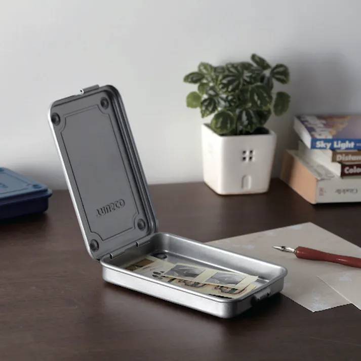 【CAINZ-DASH】トラスコ中山 トランク型工具箱 154X105X29 ブルー T-15【別送品】