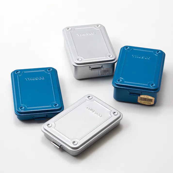 【CAINZ-DASH】トラスコ中山 トランク型工具箱 154X105X29 ブルー T-15【別送品】