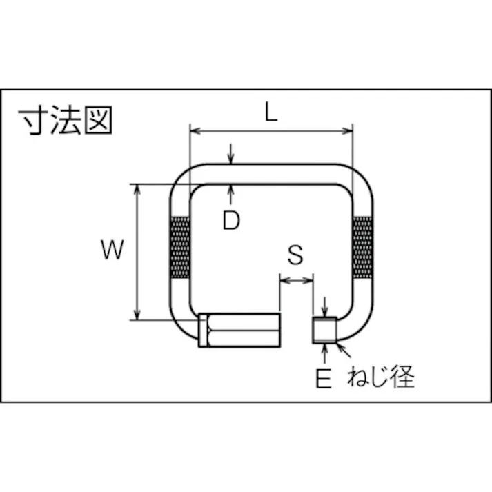 【CAINZ-DASH】トラスコ中山 四角リングキャッチ ステンレス製 4mm TSRC-4【別送品】