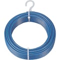 【CAINZ-DASH】トラスコ中山 メッキ付ワイヤーロープ　ＰＶＣ被覆タイプ　Φ６（８）ｍｍＸ３０ｍ CWP-6S30【別送品】