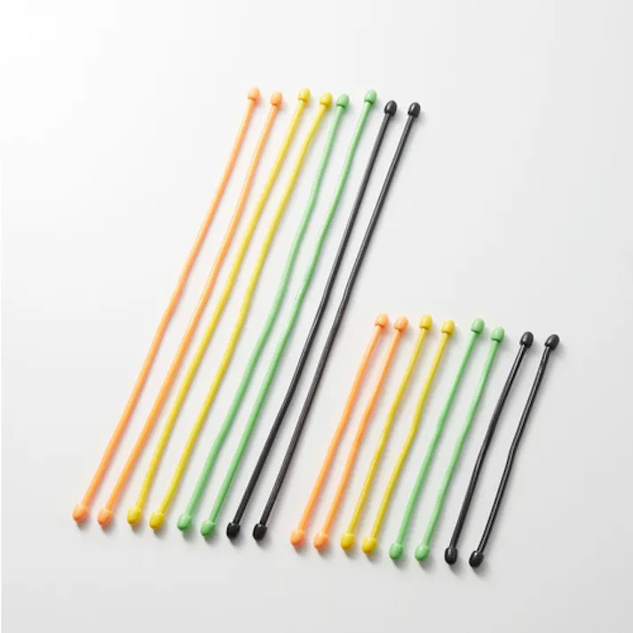 【CAINZ-DASH】トラスコ中山 カラフルフリータイ Φ4×150mm イエロー (2本入) TKFRT-154-Y【別送品】