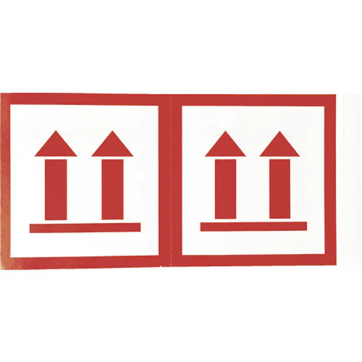 【CAINZ-DASH】トラスコ中山 荷札 「天地無用」マーク 1シートに4枚入×10シート TNFM-02【別送品】