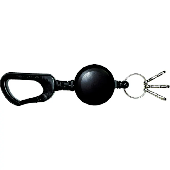 【CAINZ-DASH】トラスコ中山 カラビナリール キーリング付 S TKRK-S【別送品】