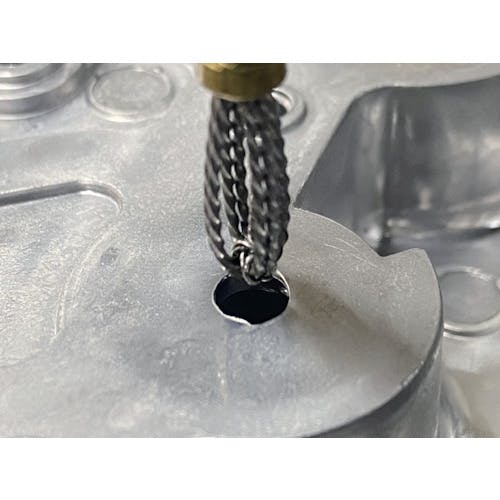 TRUSCO(トラスコ中山):軸付バリ取り先端工具 バリーマー 止まり穴用150mm Φ9 TBTM-150-9 オレンジブック 8370776 軸付バリ取り先端工具 バリーマー 止まり穴用 TRUSCO フレックス