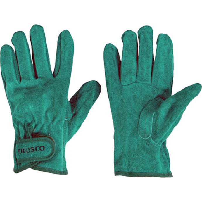 【CAINZ-DASH】トラスコ中山 オイル加工革手袋　マジック式　Ｍサイズ TYK-717PW-M【別送品】