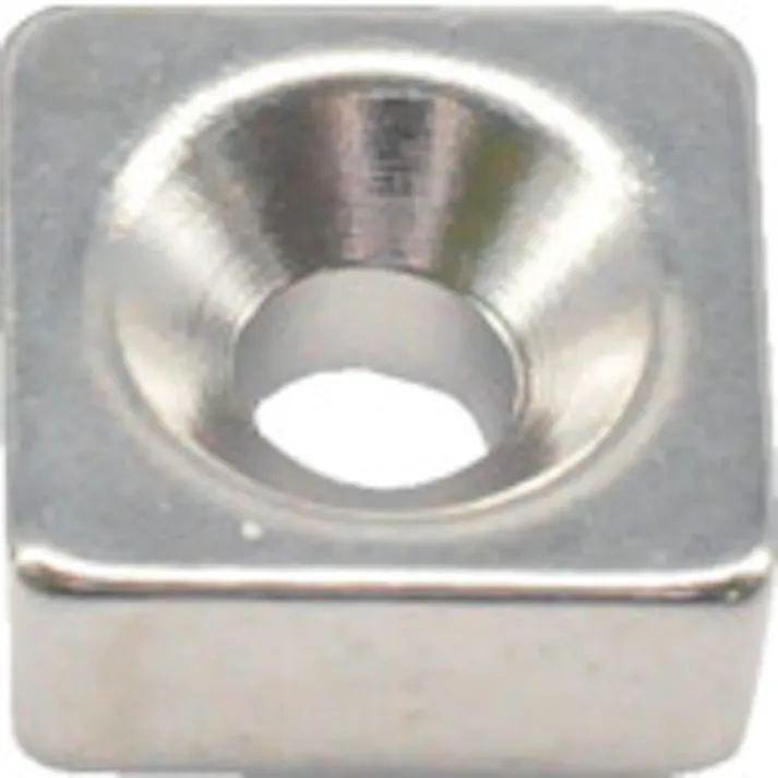 【CAINZ-DASH】トラスコ中山 ネオジム角形磁石 皿ねじ穴付 10mmX10mmX4mm M3 1個入 T10K04-M3【別送品】