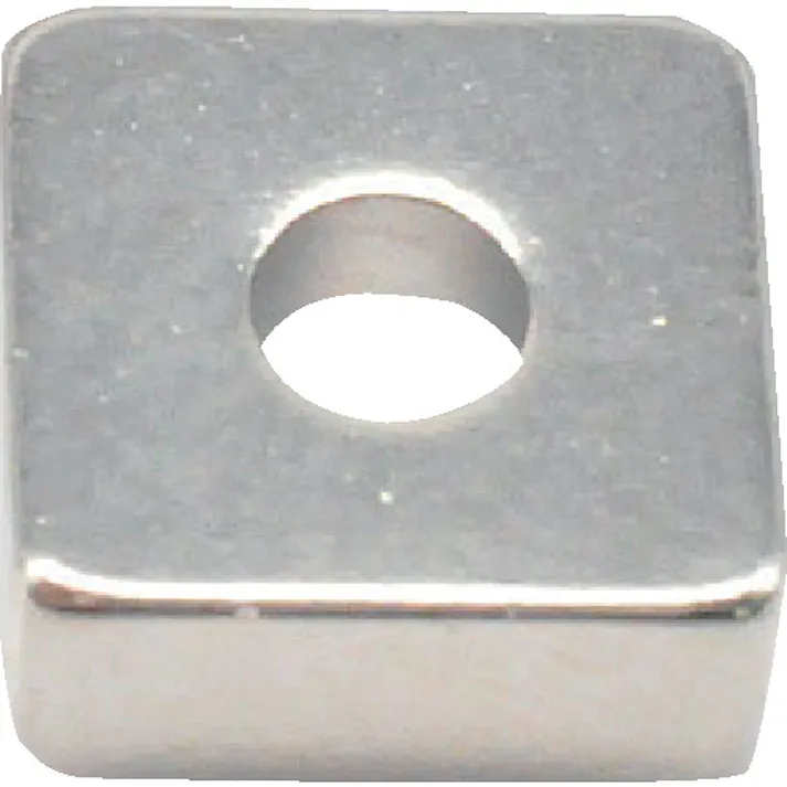 【CAINZ-DASH】トラスコ中山 ネオジム角形磁石 皿ねじ穴付 10mmX10mmX4mm M3 1個入 T10K04-M3【別送品】