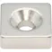 【CAINZ-DASH】トラスコ中山 ネオジム角形磁石 皿ねじ穴付 15mmX15mmX5mm M4 1個入 T15K05-M4【別送品】