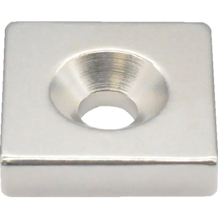 【CAINZ-DASH】トラスコ中山 ネオジム角形磁石 皿ねじ穴付 25mmX25mmX6mm M6 1個入 T25K06-M6【別送品】