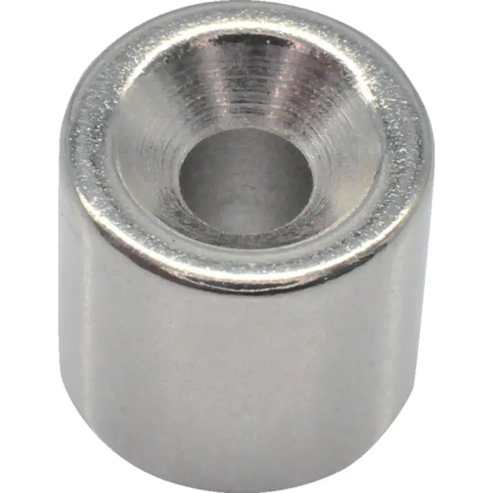 【CAINZ-DASH】トラスコ中山 ネオジム丸形磁石 皿ねじ穴付 外径10mmX10mm M3 1個入 T10R10-M3【別送品】