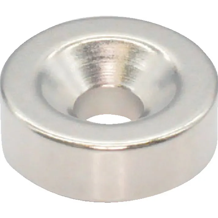 【CAINZ-DASH】トラスコ中山 ネオジム丸形磁石 皿ねじ穴付 外径15mmX5mm M4 1個入 T15R05-M4【別送品】