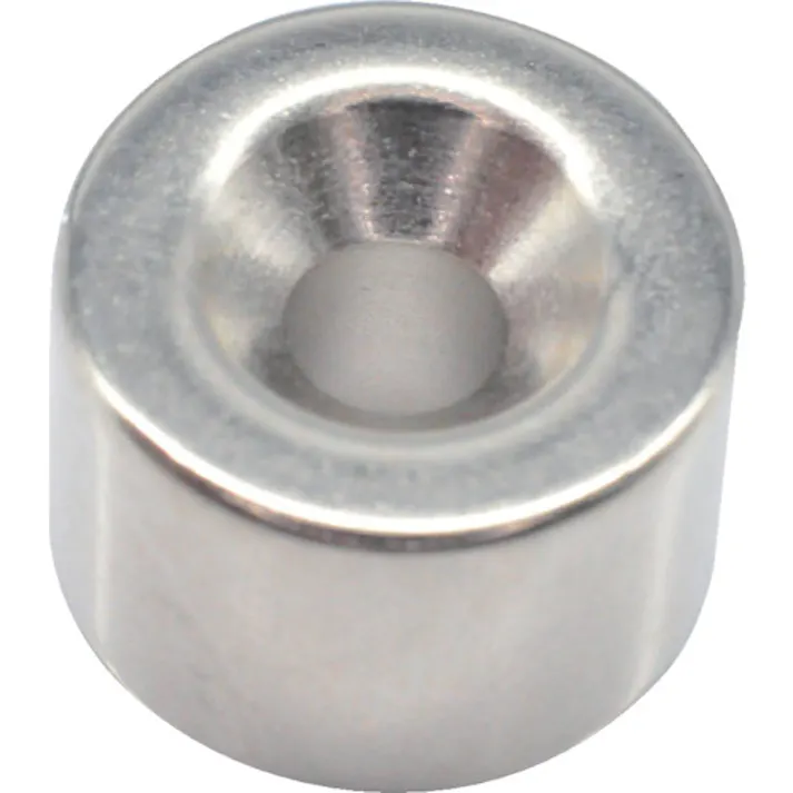 【CAINZ-DASH】トラスコ中山 ネオジム丸形磁石 皿ねじ穴付 外径15mmX10mm M4 1個入 T15R10-M4【別送品】