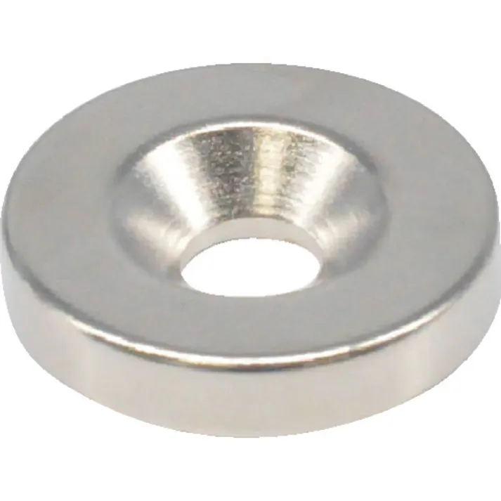 【CAINZ-DASH】トラスコ中山 ネオジム丸形磁石 皿ねじ穴付 外径20mmX4mm M5 1個入 T20R04-M5【別送品】