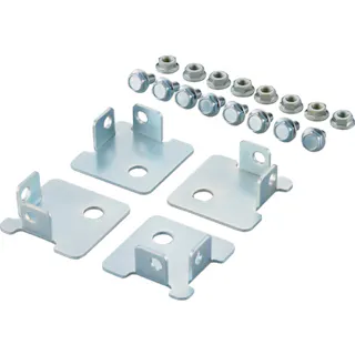 【CAINZ-DASH】トラスコ中山 SBL型抗菌塗装セミボルトレス軽量棚用 床固定用ベースプレート 4個入 SBL-BP4【別送品】