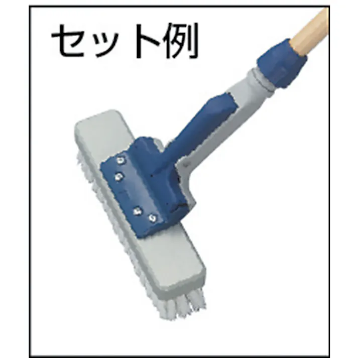 【CAINZ-DASH】トラスコ中山 ワンタッチデッキブラシ 幅185mm K-B【別送品】