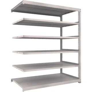 【CAINZ-DASH】トラスコ中山 スチールラック M3型中量棚 900×1121×H2100 6段 連結 M3-73126B【別送品】