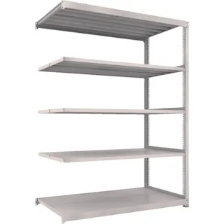 【CAINZ-DASH】トラスコ中山 スチールラック M3型中量棚 900×1121×H2400 5段 連結 M3-83125B【別送品】