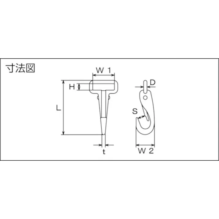 【CAINZ-DASH】トラスコ中山 ステンレス固定ベルトフック 長さ82mm (1個入) TRBH-4【別送品】